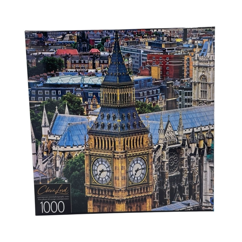 NEW Cardinal Chris Lord Big Ben Westminster Abbey 1000 Piece Puzzle London Photo